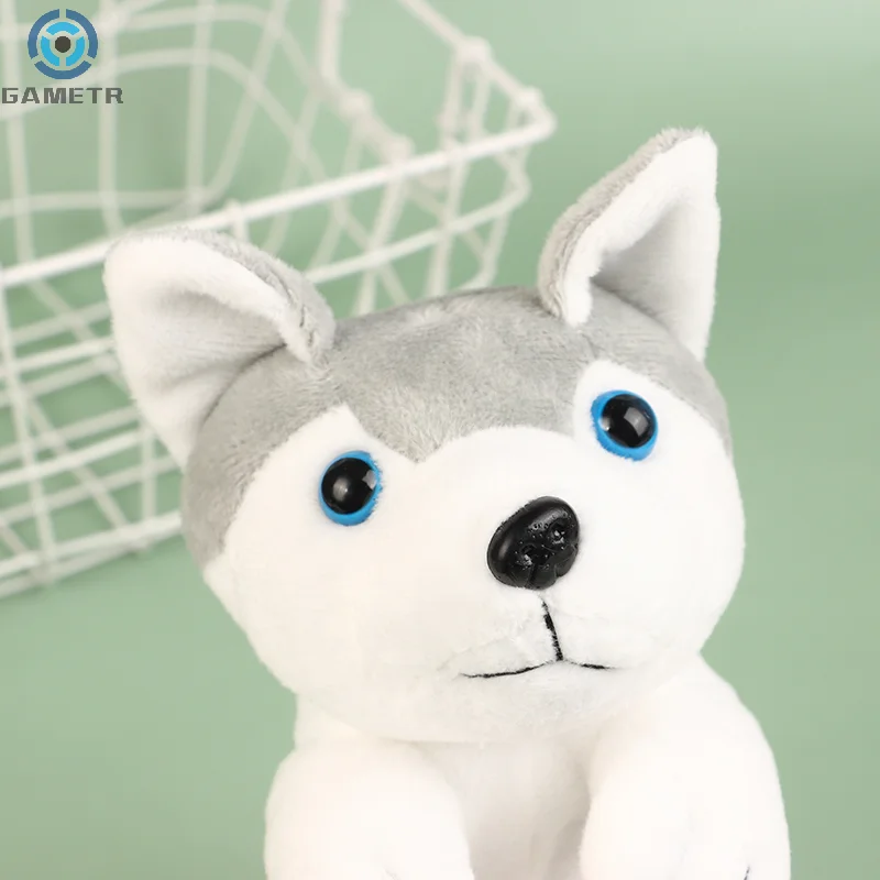 Plush Husky Dog Pencil Case Caixa de caneta portátil Marcador Material escolar Bolsa de lápis macio dos desenhos animados Bolsa de cosméticos Bolsa de maquiagem