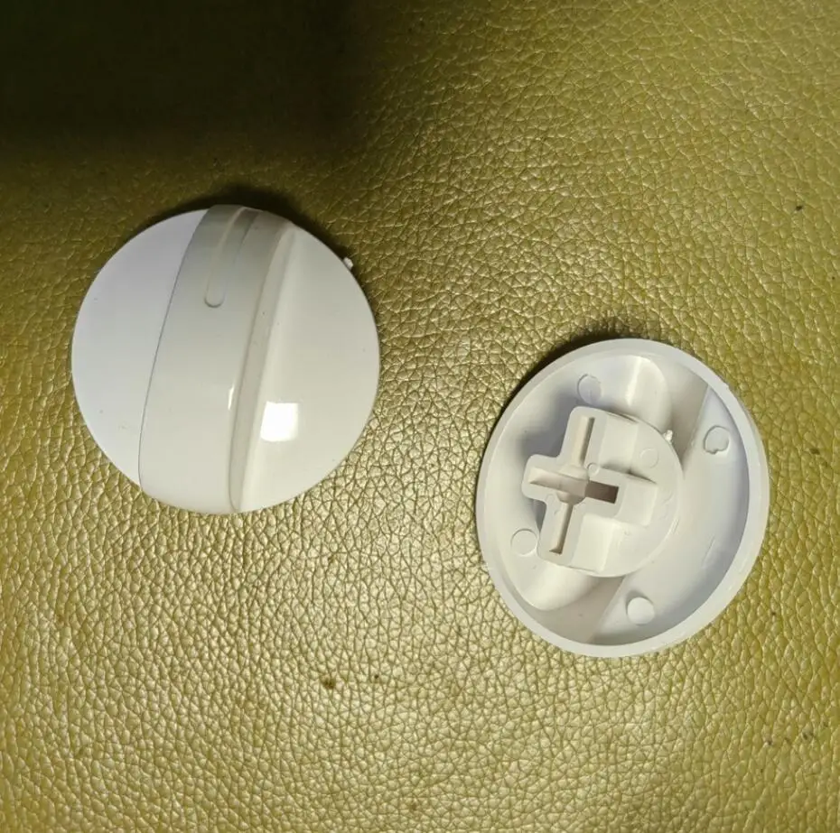 Universal Washing Machine Parts Cross core white plastic knobs 4.5cm