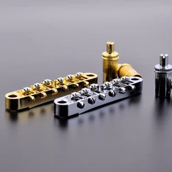 1 Set Roller Saddle Tune-O-Matic Electric Guitar Bridg for LP SG 6 String Guitars