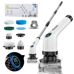 Electric Cleaning Brush Wireless Cleaning Brush with 7 Replaceable Brush Head For Home Window Kitchen Bathroom Brush Cleaner