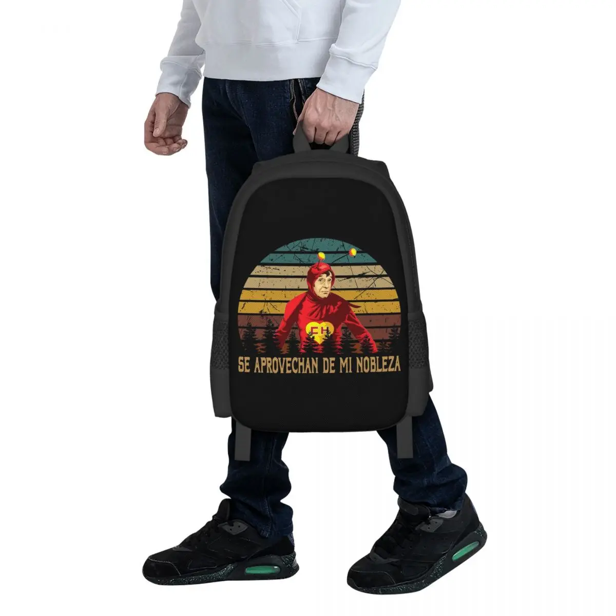 El Chavo Del Ocho TV Series Student Backpack School Bag Hiking Travel Daypack for Boys Girls Fashion Bookbag Shoulder Bags