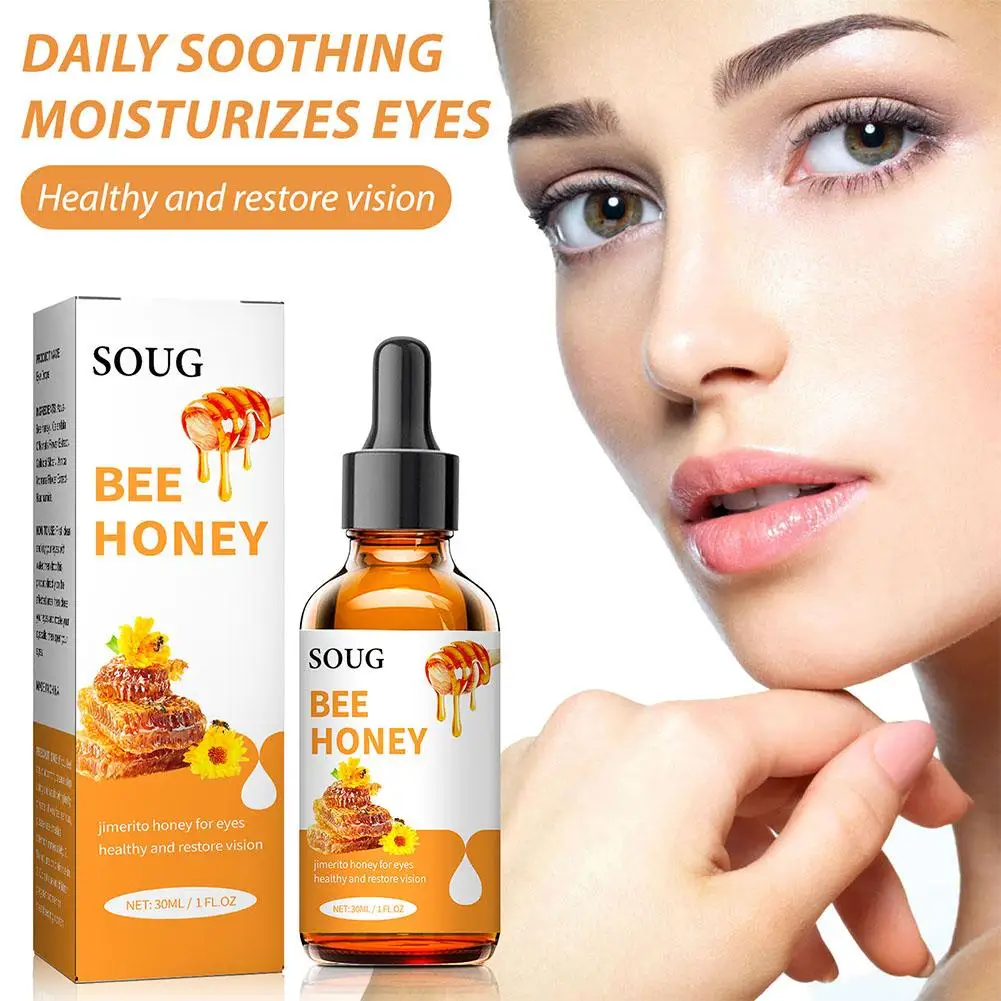 30ml Jimerito Honey Eye Drops Non Stinging Bee Honey Eye Drops Stingless Bee Honey Eye Drops For Eyes Health Care