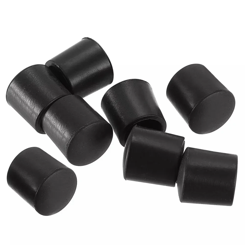 Questionand-Embouts de butée de porte en caoutchouc efficaces, remplacement, installation rapide, empêche les claquages, noir, 8 pièces