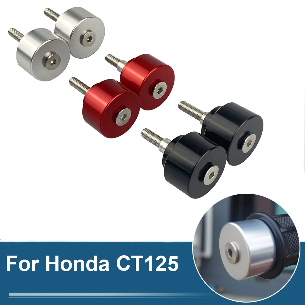 

Motorcycle Handlebar Grips Ends Cap Plug Slider Counterweight Cover For Honda CT125 CT 125