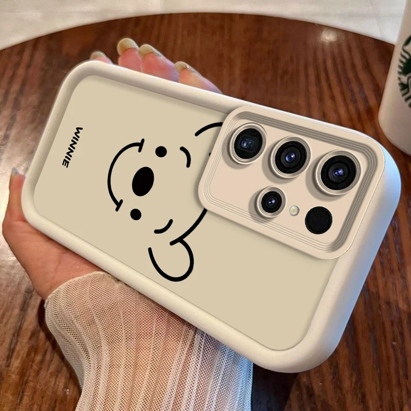 ديزني ويني كارتون سقوط حالة للصدمات ، غطاء تبو لينة لسامسونج غالاكسي S24 S23 الترا S22 S21 بالإضافة إلى FE A54 A53 A52 ، WK318