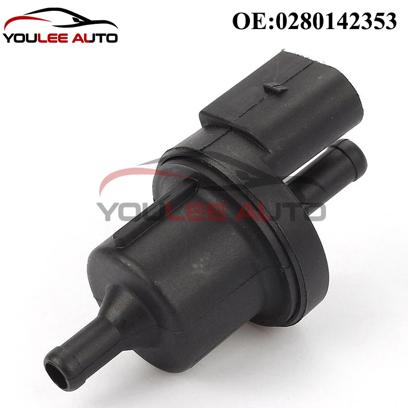 High Quality OEM 0280142353 1C0906517A Vapor Canister Purge Solenoid Valve For VW Jetta Golf Passat Touareg Audi A3 S3 A6 S6