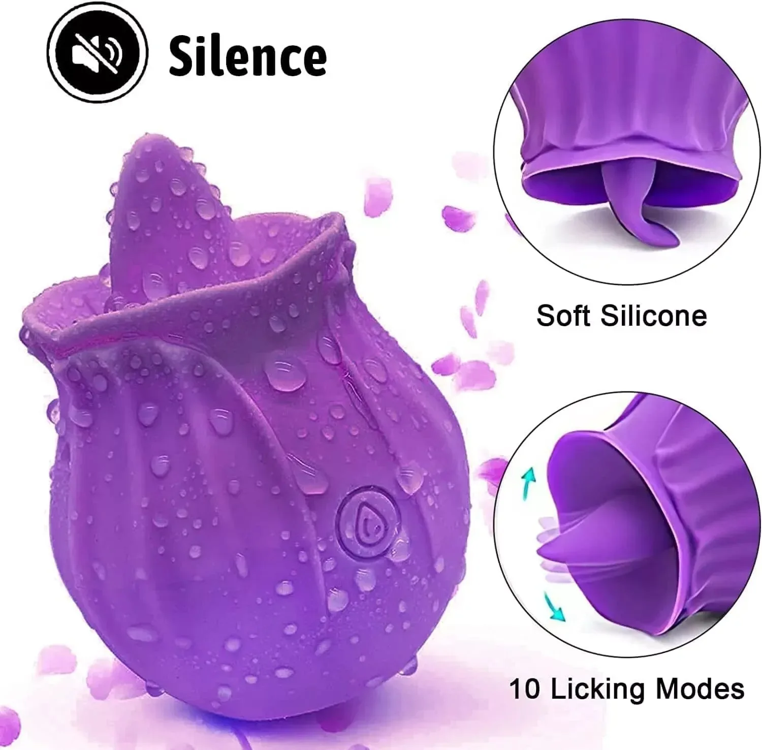 هزاز قوي للمرأة الحلمة البظر محفز 10 طرق G-بقعة اللسان لعق هزاز الكبار الاستمناء لعبة الجنس 18 +