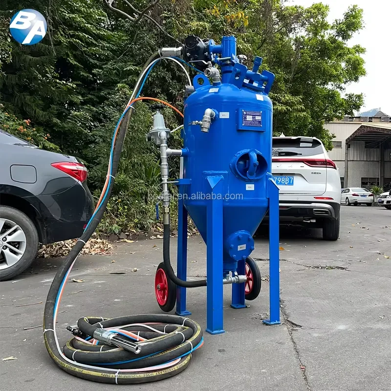 Portable High-Pressure Water Sandblasting Machine Dustless Environmentally Friendly Easy to Operate Gear Pump Manual Cleaning