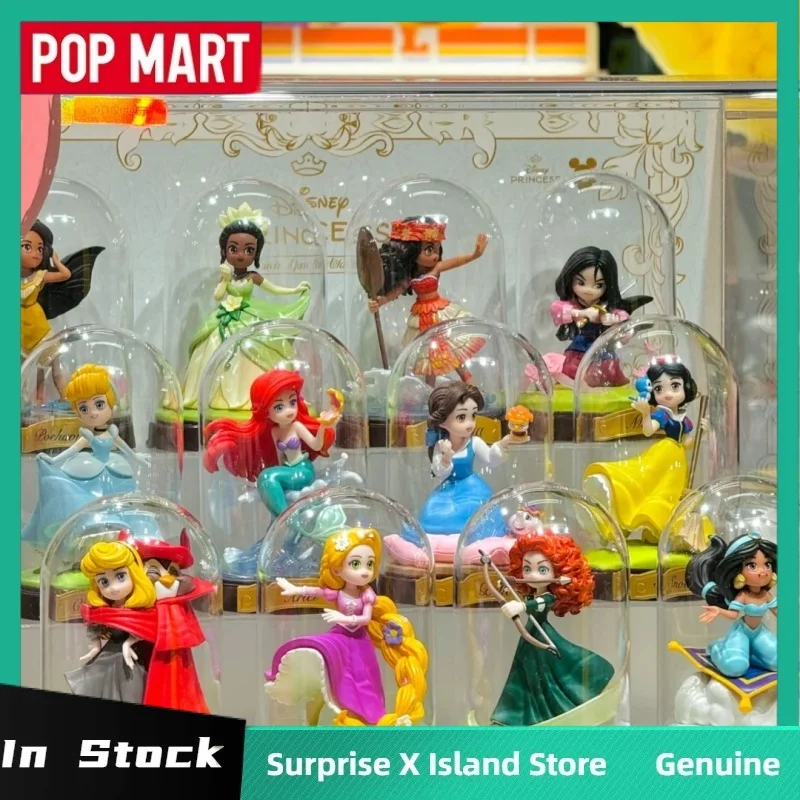 

Pop Mart Disney Princess Create Your World Series слепая коробка Фигурка Угадай Сумка Украшение рабочего стола Милая модель Подарок Девушка Игрушки Аниме