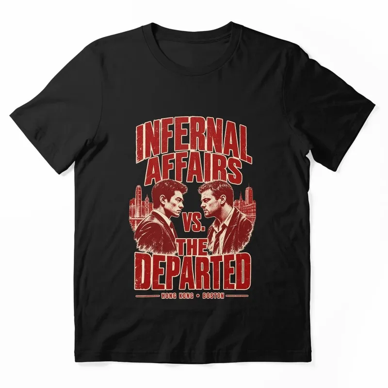 The Departed Movie Graphic T Shirt, Vintage Crime Thriller Film Print Tee, Retro 2000s Classic Cinema Unisex Short Sleeve Shirt