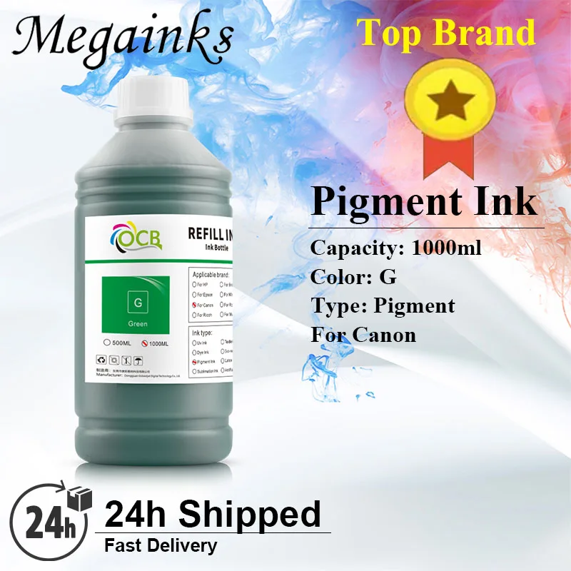 1000ml Pigment Ink For Canon PFI-706/306/301/206/101/106/704/701/702/8706 iPF 8400 9400 8300 8310 8000 9000 6400 6450 5100 5000