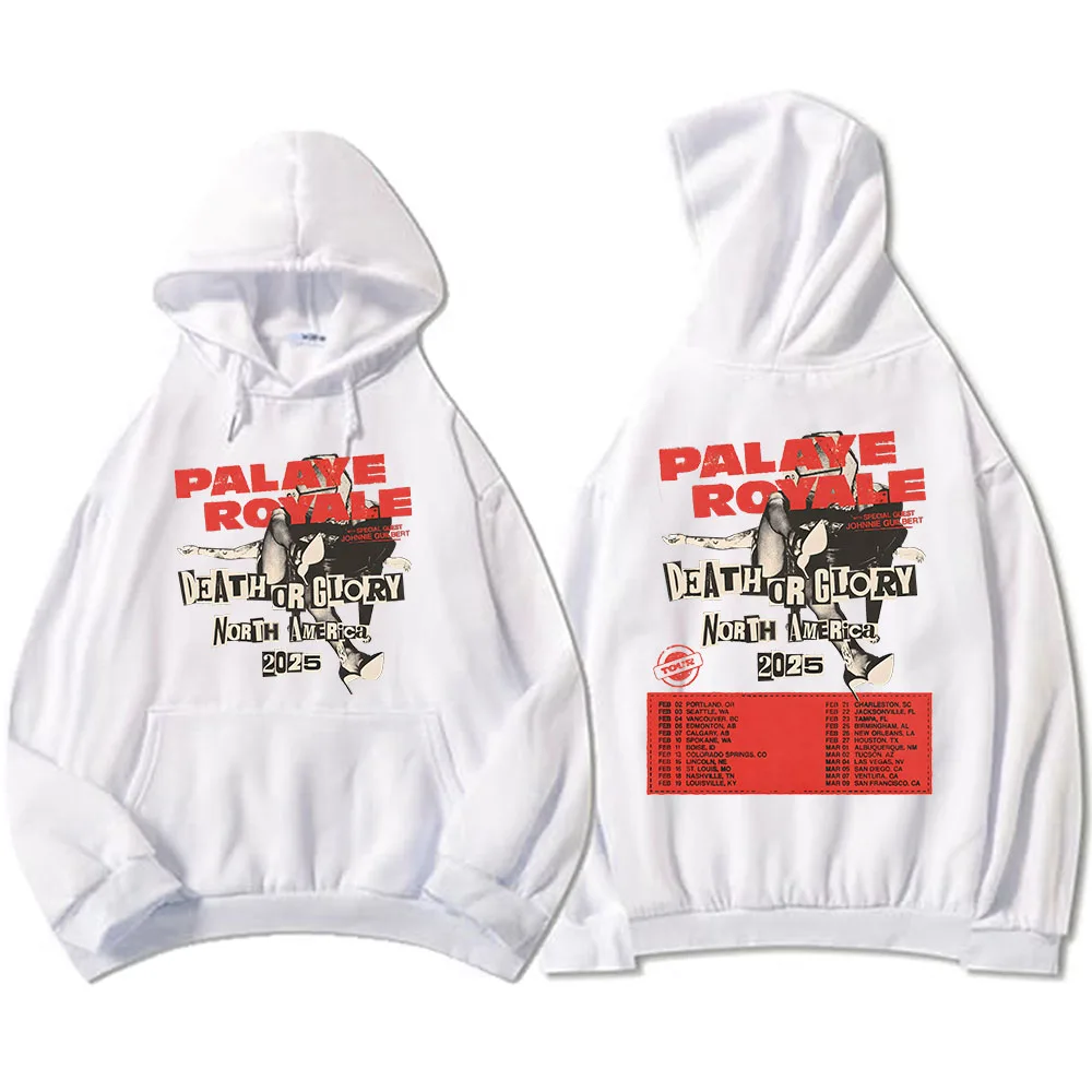 الموت أو المجد أمريكا الشمالية 2025 جولة هوديس Palaye Royale روك باند بلوزات Moletom Masculino الملابس الثقيلة النمط العقلي #3