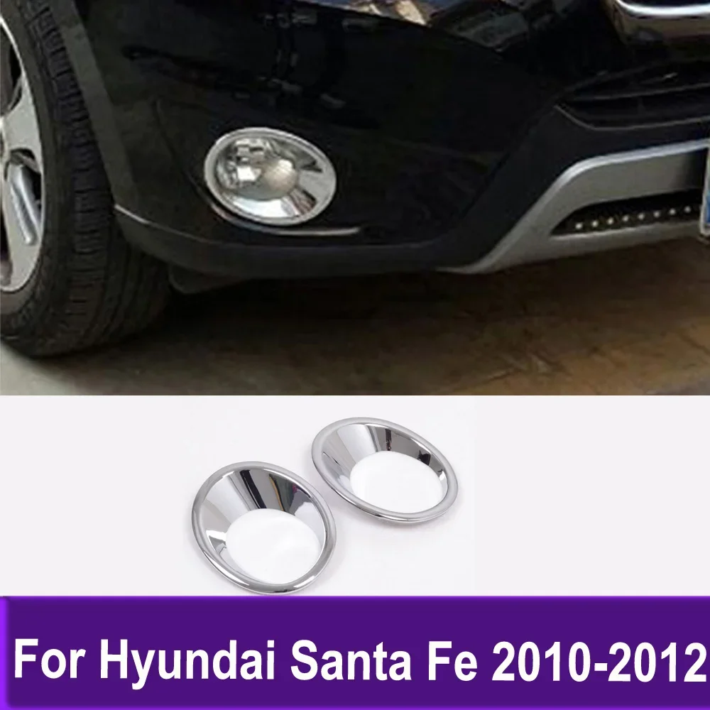 

Front Fog Light Lamp Eyebrow Cover For Hyundai Santa Fe 2010 2011 2012 Foglamp Foglight Trim Accessories