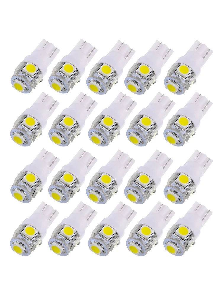 Ampoule de Parking Led T10, Super smd 5050, blanc, rouge, jaune, W5W, lumière de lecture, dégagement de cale automatique, 1 pièce, 194, 168, 12v