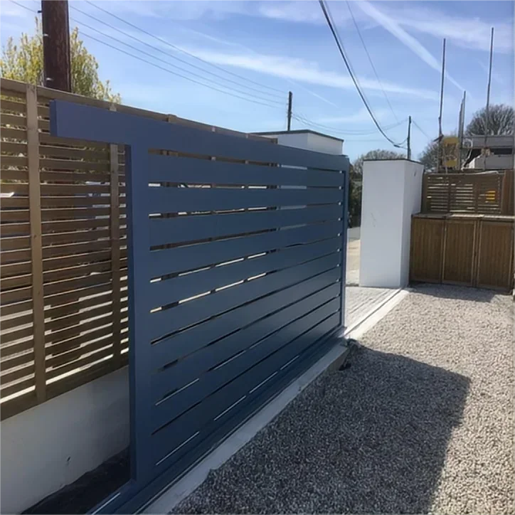 

New Style Aluminum Sliding Slat Gate Customized Driveway Gate