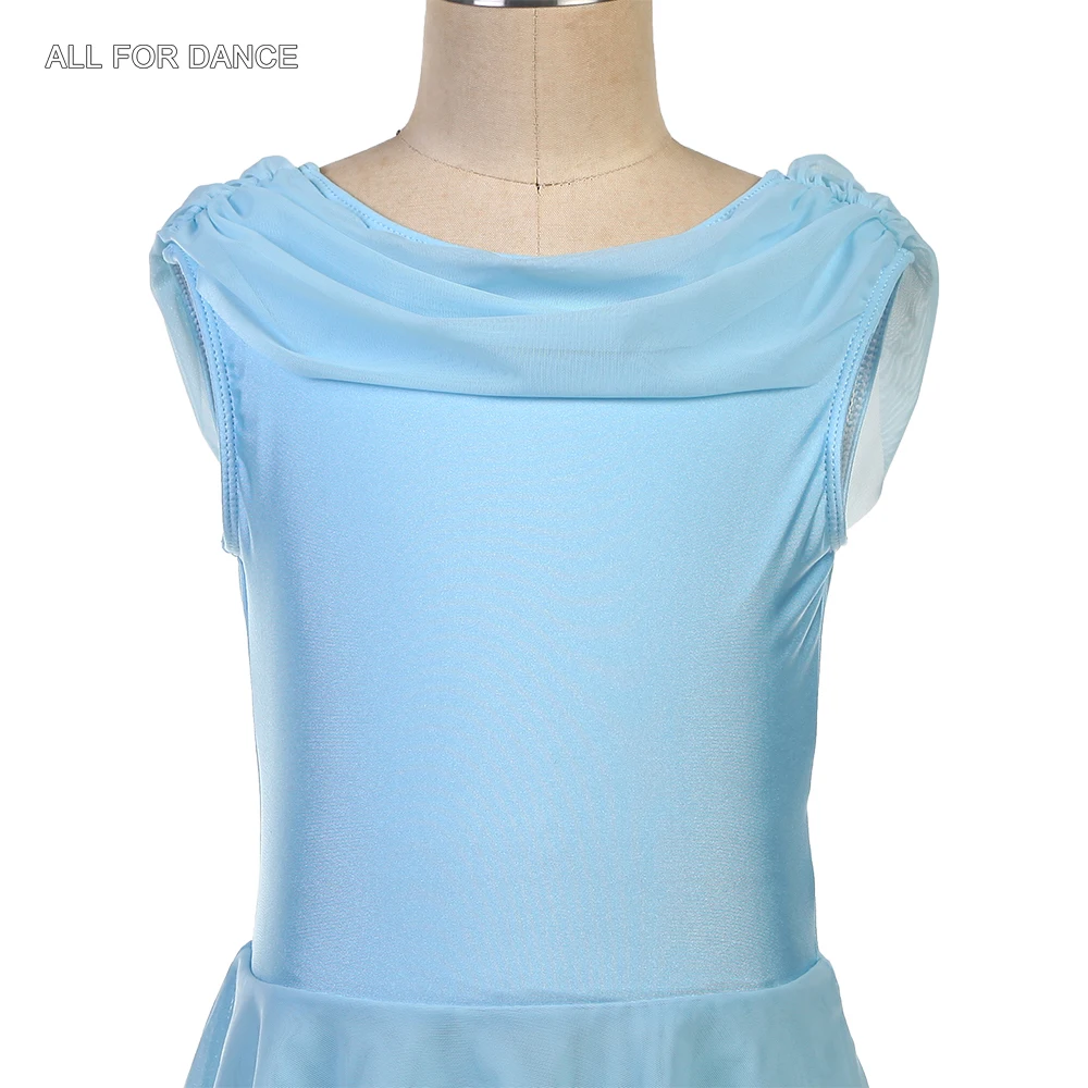 25062 Alle Für Tanz Blassblau Pailletten Spandex Ballett Kostüm Frau Lyrical Dance Kleid Erwachsene Ballett Kleid Dancewear