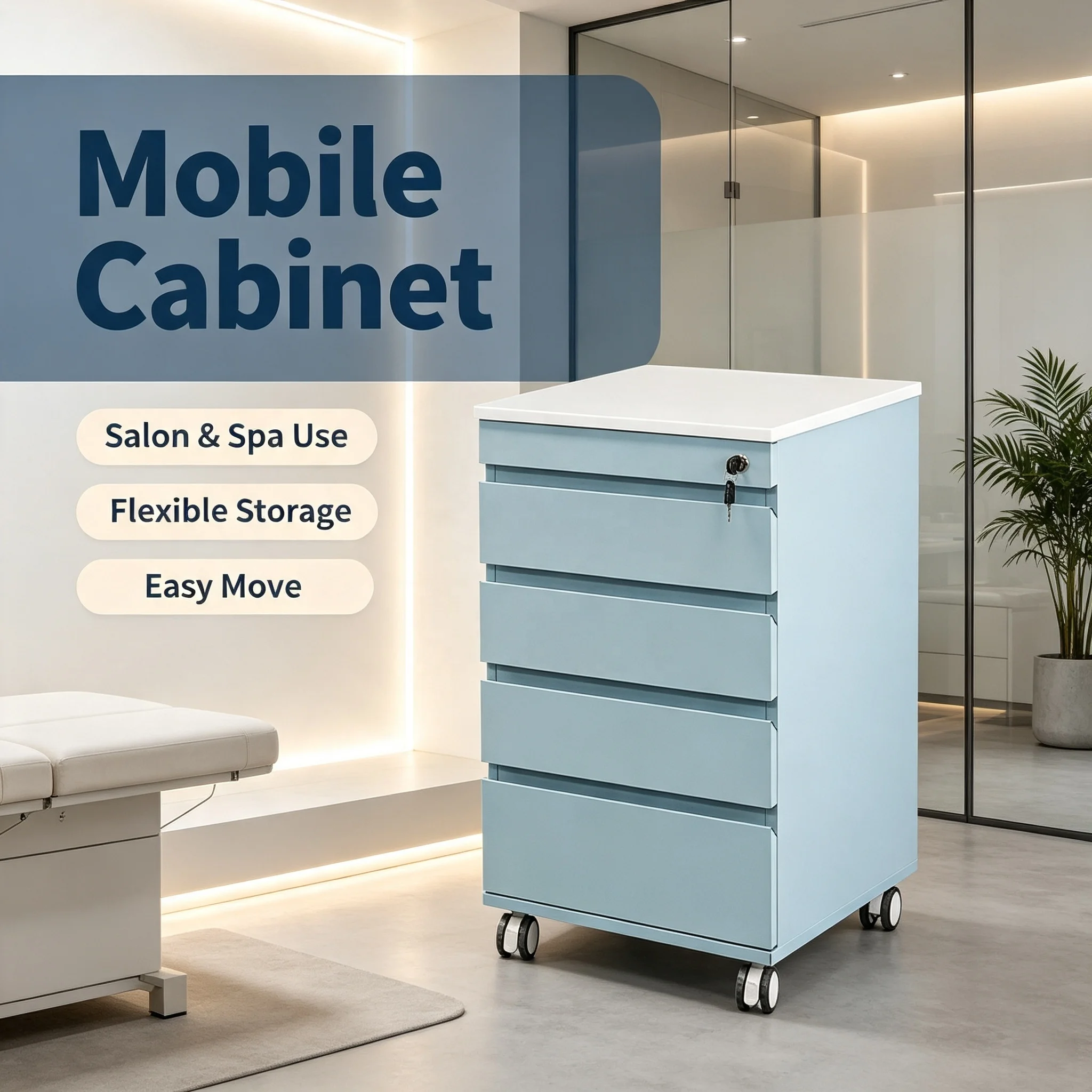 Modern Dental Cabinetry Storage Cabinet Clinic Instrument Trolley Medical Furniture Movable Dental Cabinet