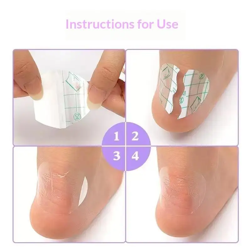 120Pcs Long Lasting Heel Blister Prevention Pads Waterproof Invisible Adhesive for High Heels