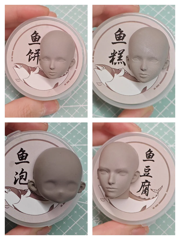 قالب سيليكون خفيف من الطين ، أداة صنع دمية السيراميك ، طين بوليمر يدوي ذاتي الصنع ، قالب وجه لشخصيات كرتونية للرسوم المتحركة