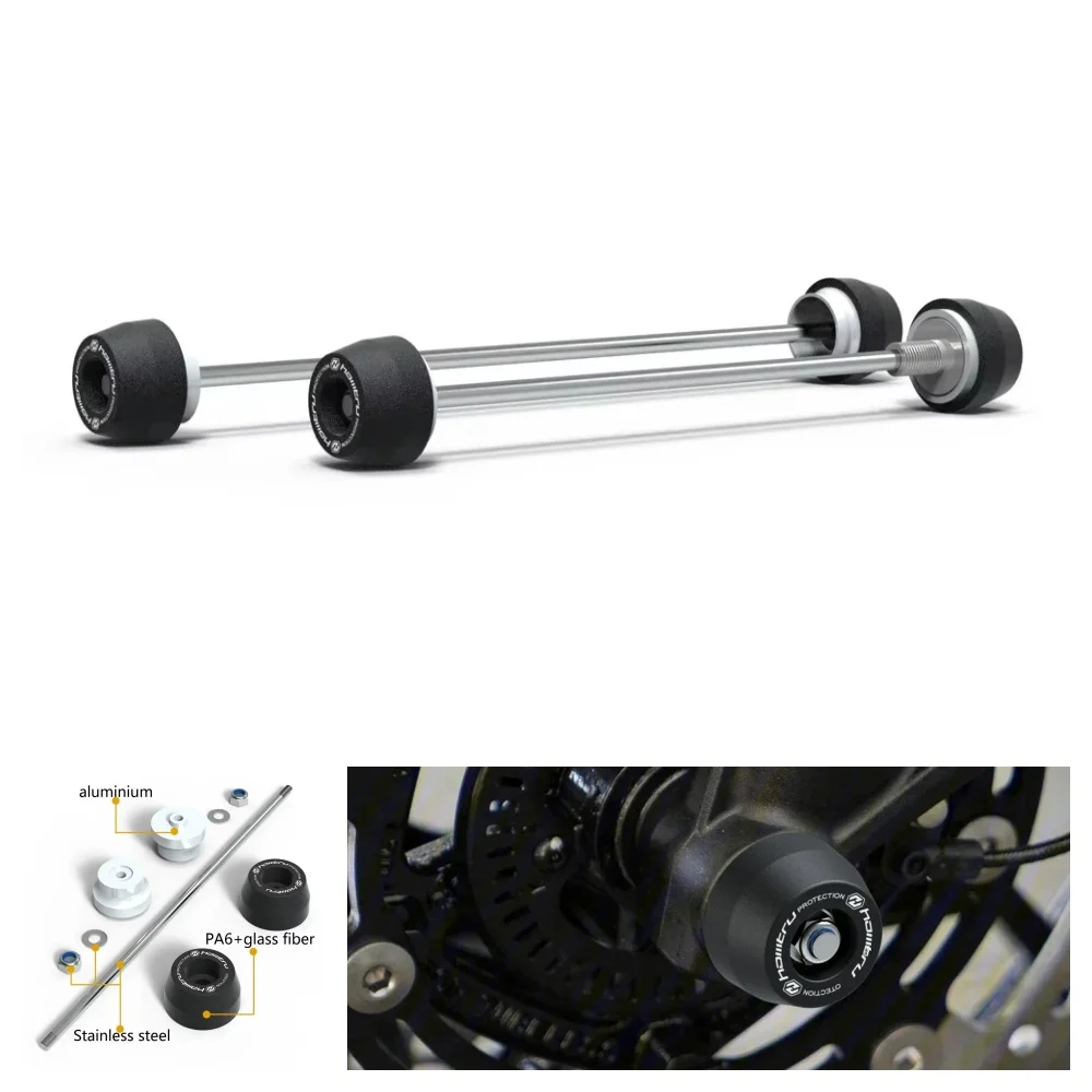 

NT1100 2022-2025 задняя передняя ось вилка аварийные ползунки накладка для Honda NT1100 2022-2025 комплект защиты колес мотоцикла