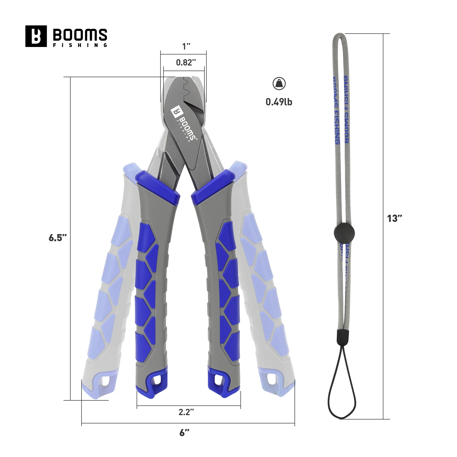 Booms Fishing XW41 Carbon Steel 6,5 Zoll Angel-Crimpzange für Single-Barrel Sleeves Tragbare Salzwasser-Angelwerkzeuge – Detail 7