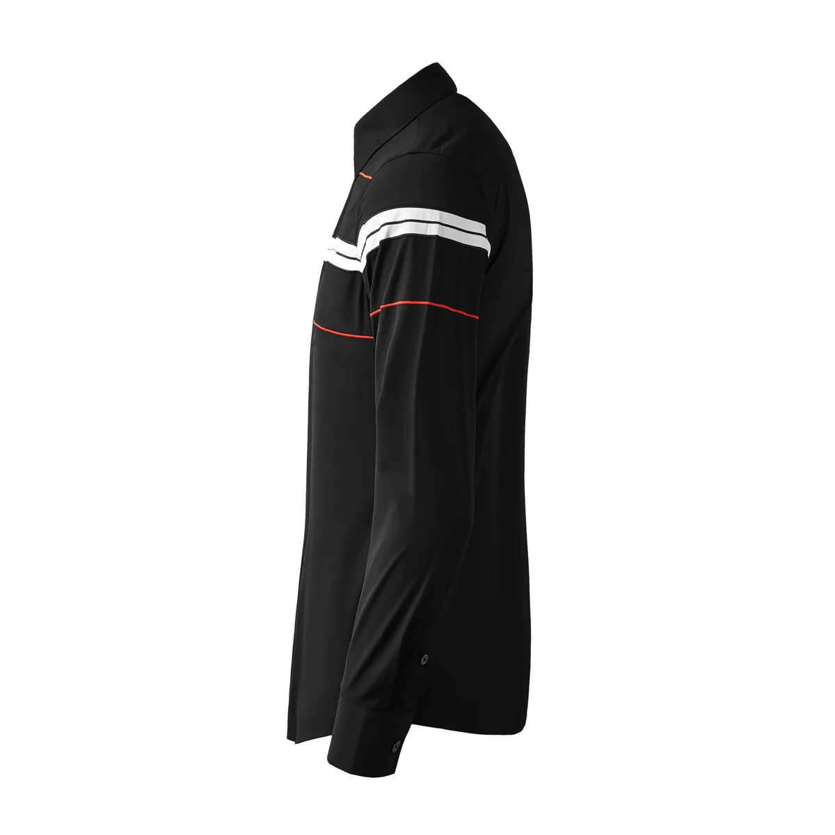 Brand Striped Embroidery Men's Shirt Long Sleeve Slim Fit Casual Shirts Fashion Business Social Office Dress Shirt Men Clothing