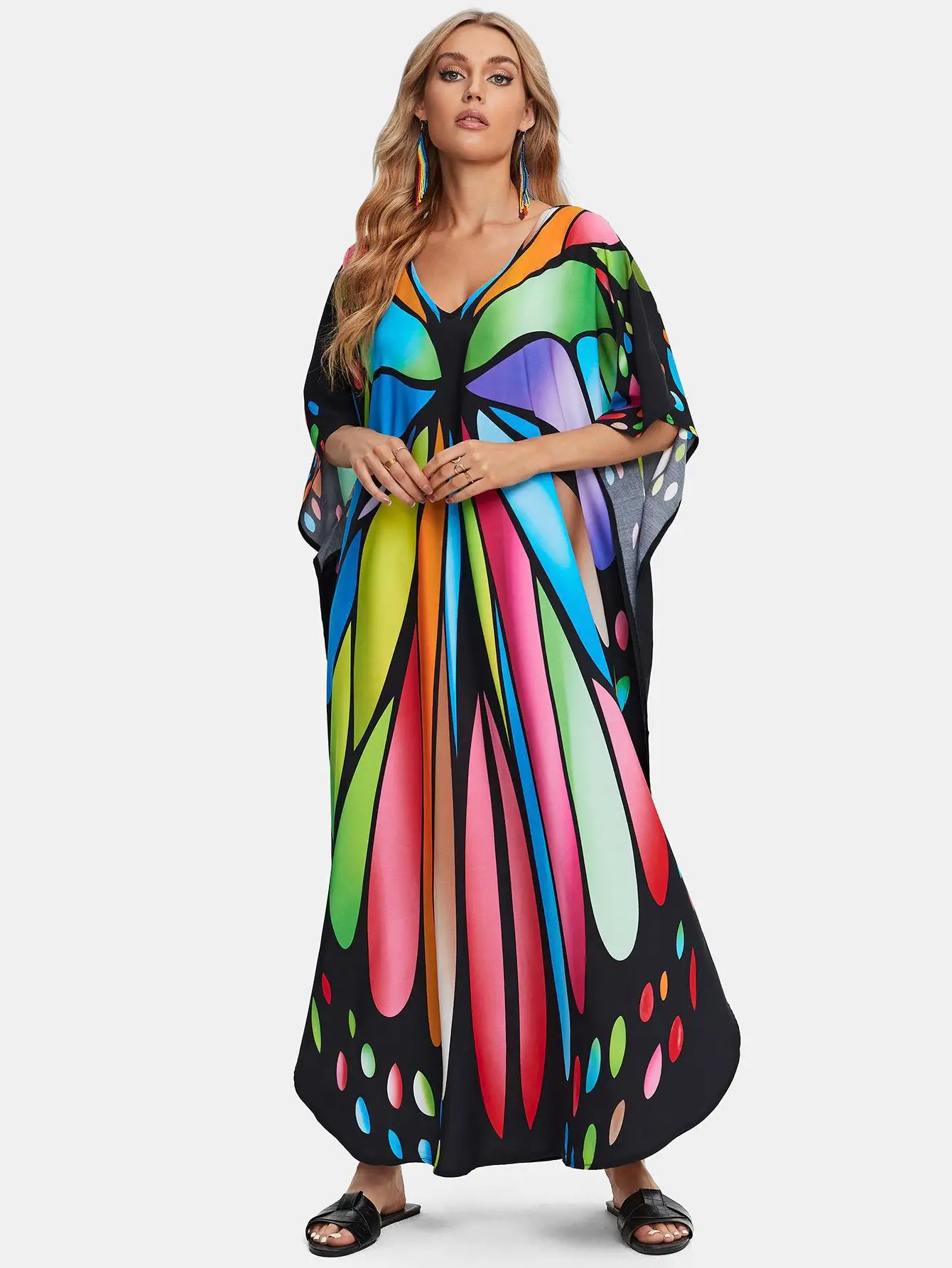 Plus Size Kaftan Dresses for Women\'s Clothing Beach Cover up Caftans Comfortable Kaftan One size fits US,S-3XL