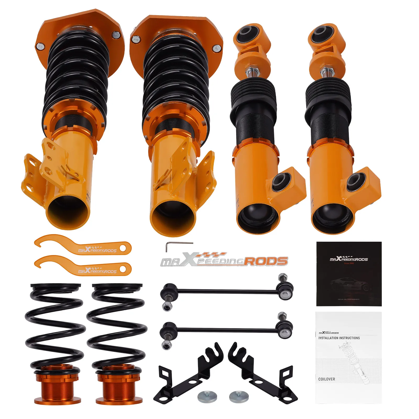 MaXpeedingrods Coilovers 24 Way Damper Suspension Kit For Chevrolet Cobalt 05-10 Coilover Suspension Shock Absorbers