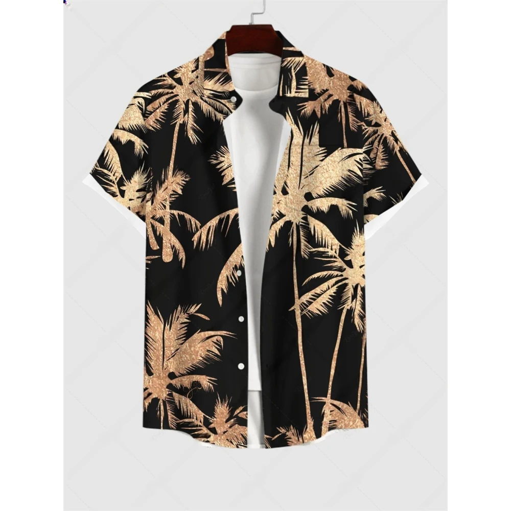 Hawaiian Retro Flower Print Men's Shirt 3