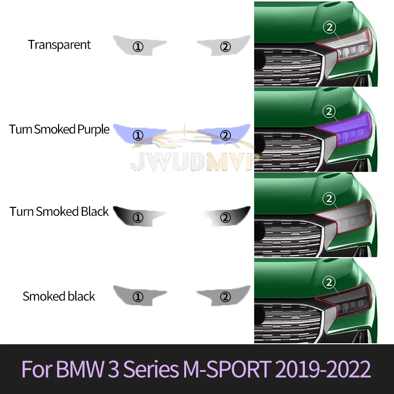 

Умная фотохромная защитная пленка для фар PPF TPU, самовосстанавливающаяся пленка против царапин для BMW 3 серии M-SPORT 2019-2022