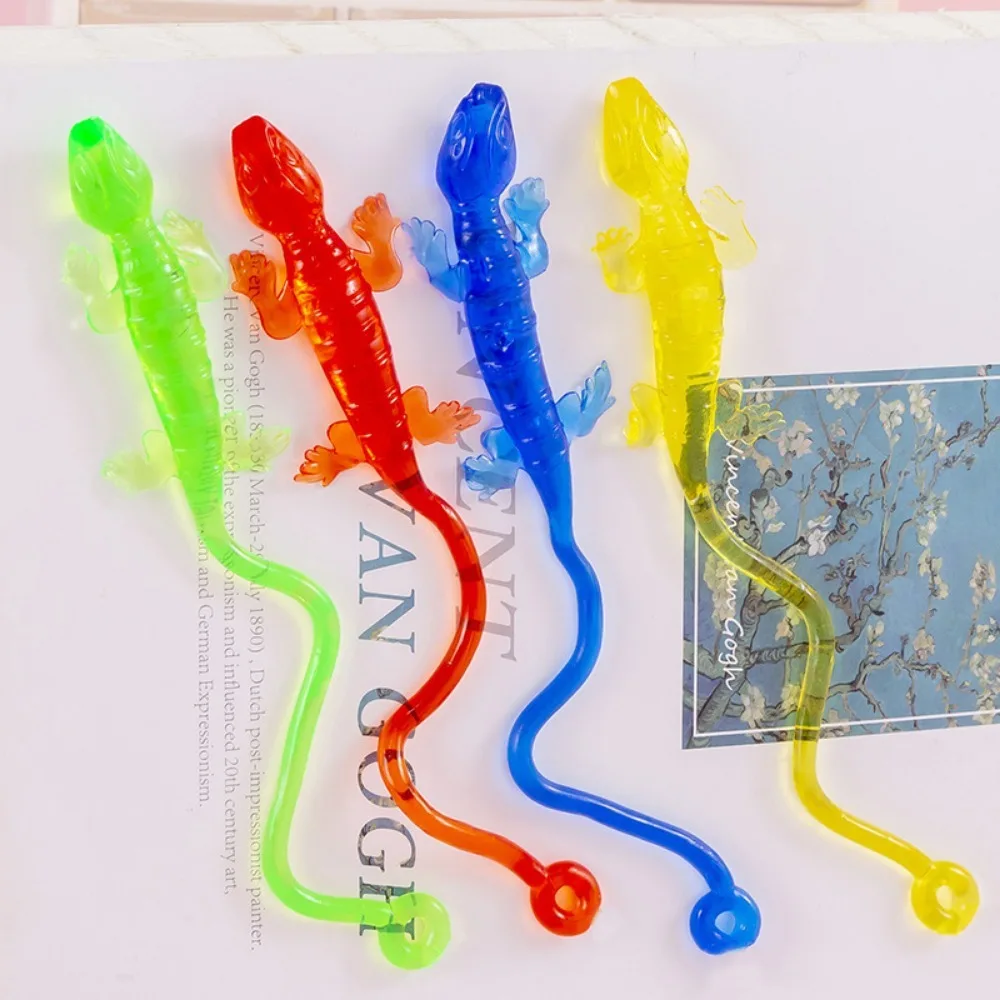 12/24/ 36Pcs Fun Colorful Sticky Climbing Gecko Kids Party Supplies Birthday Gifts Halloween Christmas Carnival Gift Decoration