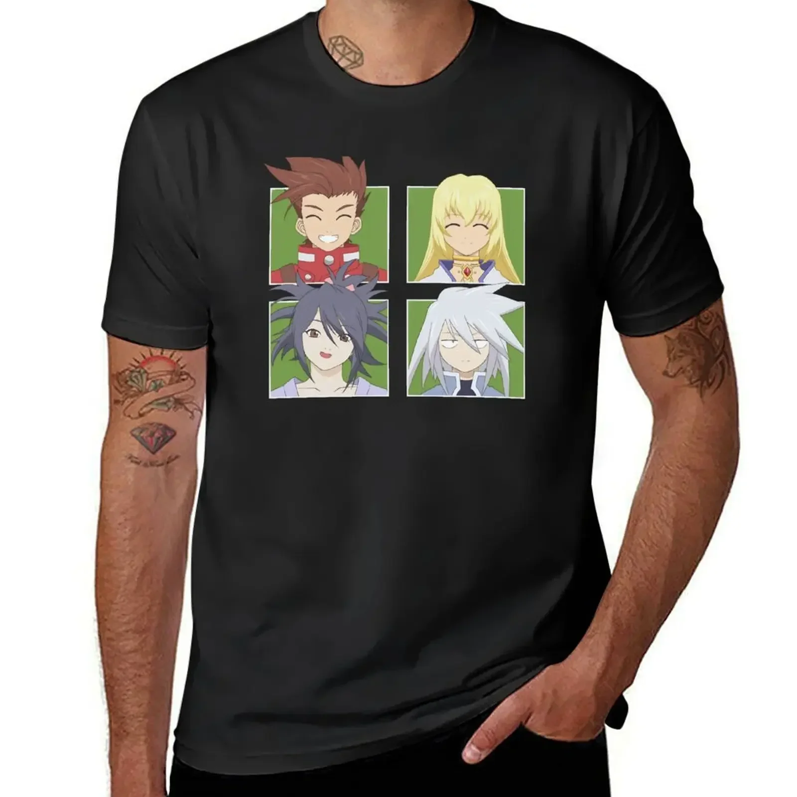 Tales of Symphonia - Conversation T-Shirt for a boy anime cute clothes t shirts for men graphic