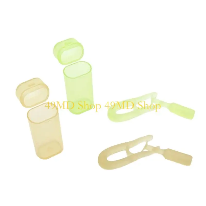 49MD Travel Size Contact Lenses Applicator Set Hygienic Silicone Tool For Easy Removal Application Beginner Elderly Users