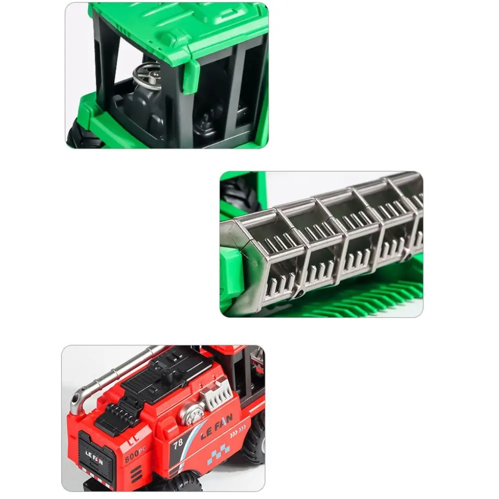 Harvester Simulation Farm Harvester Crane Tractor Farmer Cart Manual Skills Dump Truck Engineering Inertia Car Children