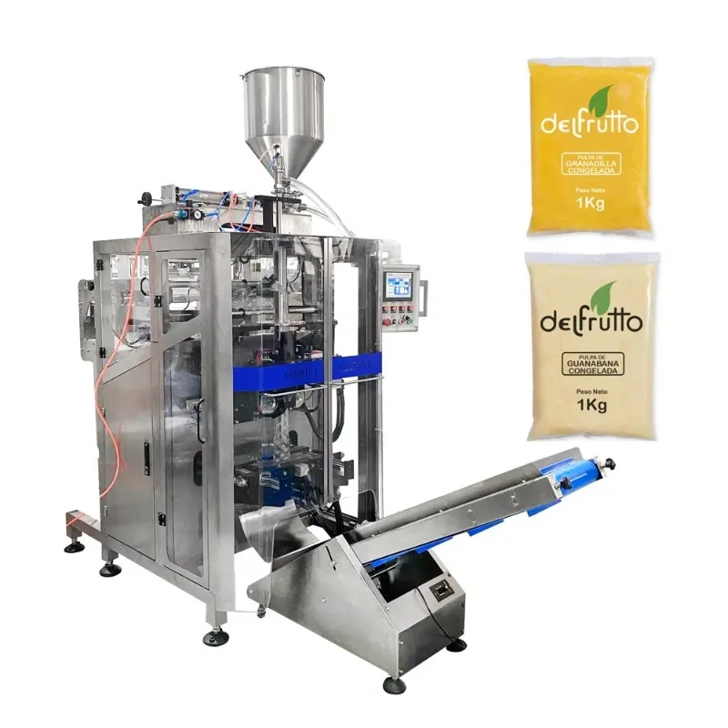Fully Automatic Vertical Granadilla Congelada Packing Machine Vffs Liquid Juice Filling and Packing Machine