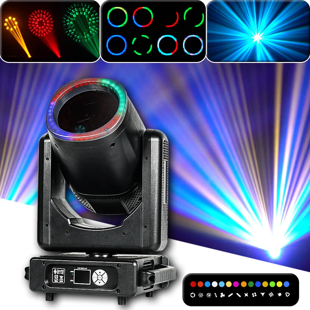 

NEW Mold 295W 14R Beam Moving Head Stage Lights DMX Controlled Sound Activated Play DJ Light For Wedding Party Music Concert