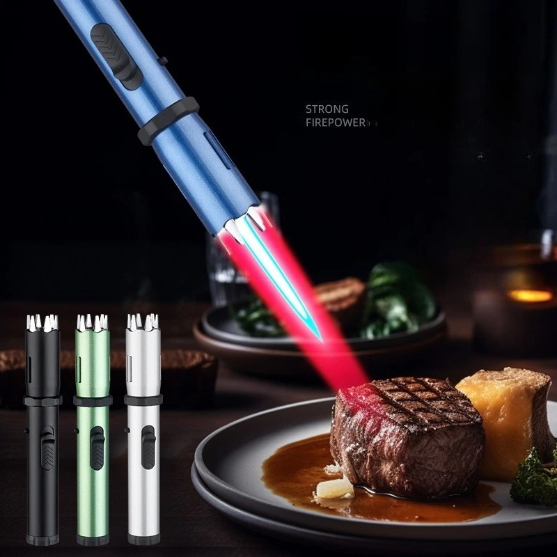 

Outdoor Camping Igniter Metal Handheld Spray Gun Igniter Red Fire Direct Charge Lighter