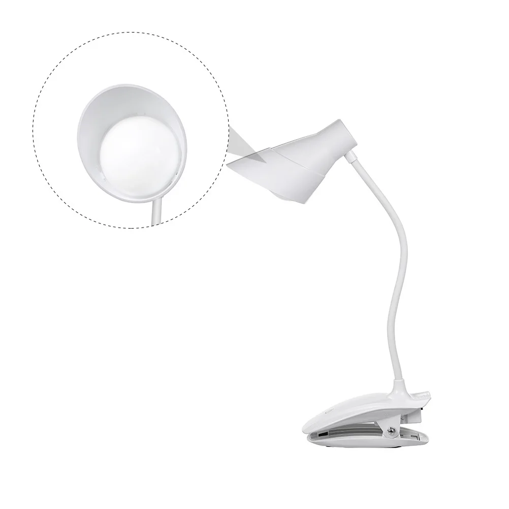 كليب على للطي العناية بالعين الجدول مصباح شاشة تعمل باللمس قابل للتعديل LED القراءة مصباح المحمولة سطح المكتب مكتب ضوء USB كليب على مكتب الخفيفة