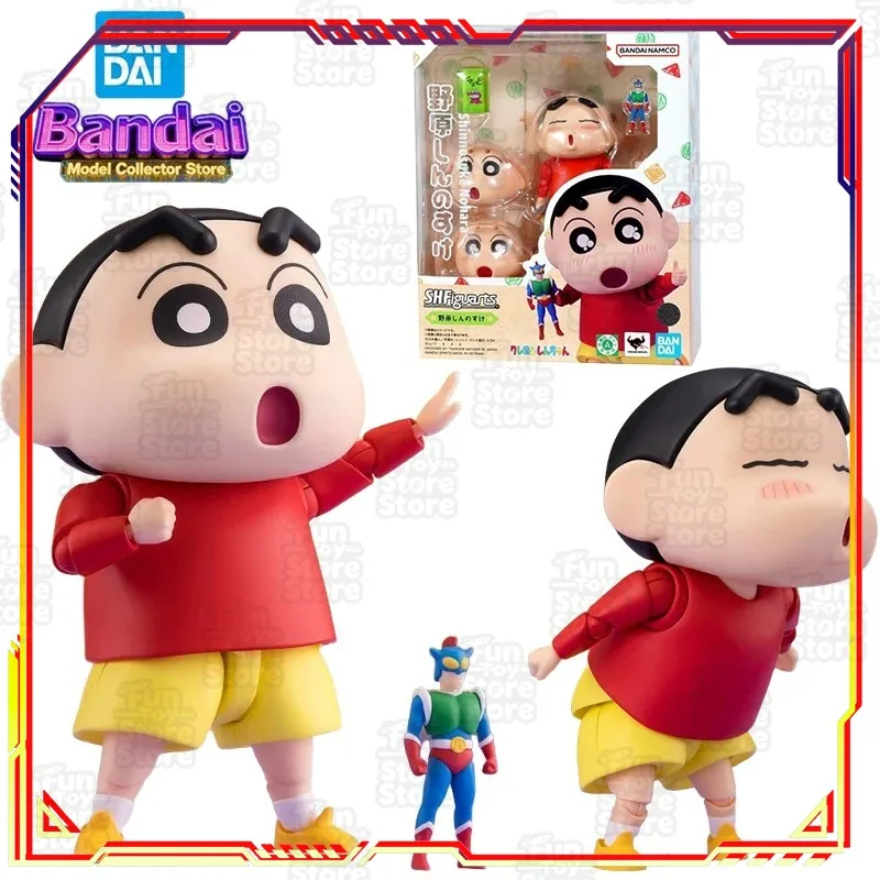 

Bandai Crayon Shin-chan Nohara Shinnosuke Action Figure SHF Series Anime Toy Collectible for Boys Fans Hobby Display