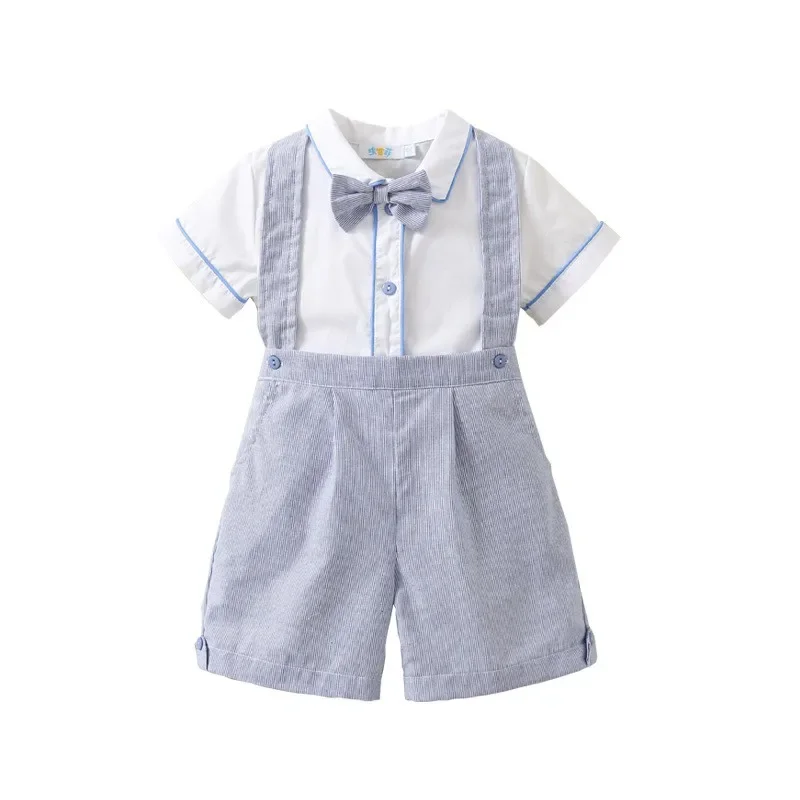 Summer New Spanish Boys\' Clothes Boutique Baptism Trousers for Boys Party Wedding Eid Clothes High Quality Boys Clothes