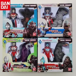 Bandai Original Ultraman TrigaTiga Galaxy Dynasel Vin Super Showdown Monster Golbadada Set Box Soft Plastic Doll Children's Gift