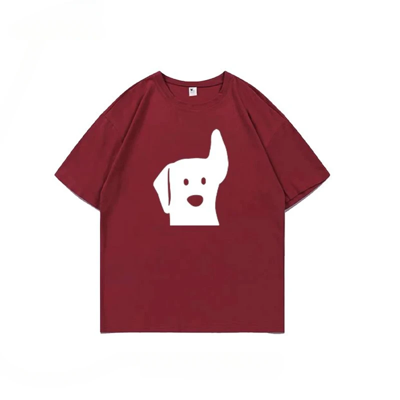 Short-sleeved T-shirt men's summer heavyweight pure cotton 260g half-sleeved bottoming shirt ins cute women's tops trendy y2k