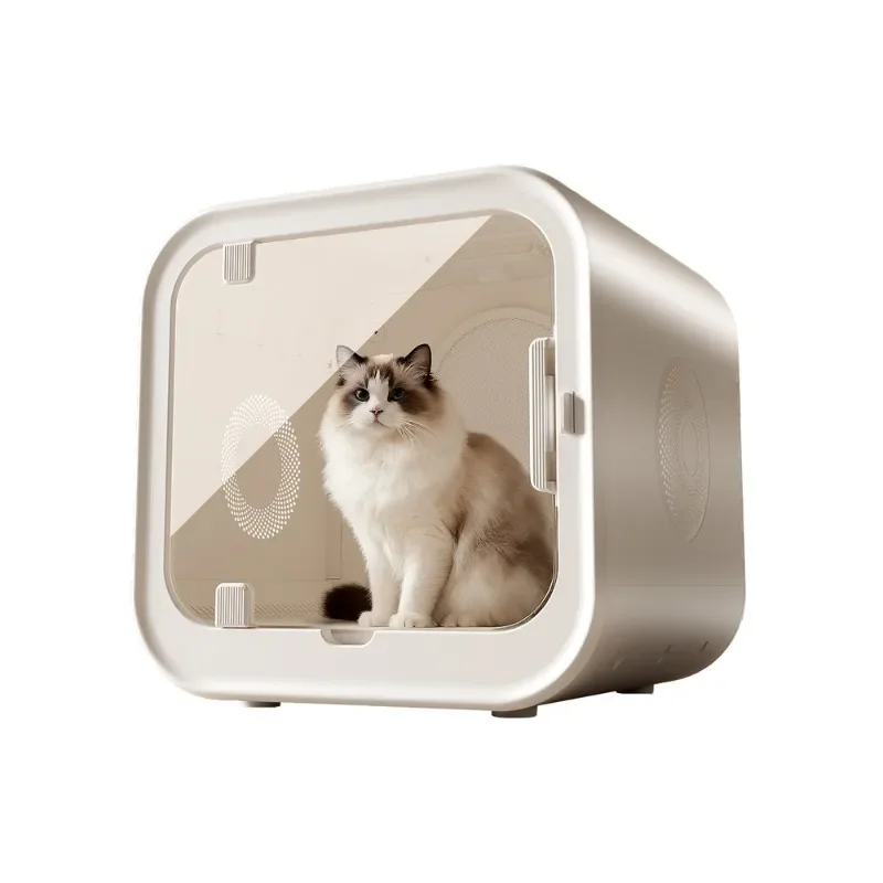 Pet drying box, cat bathing and hair blowing automatic dryer