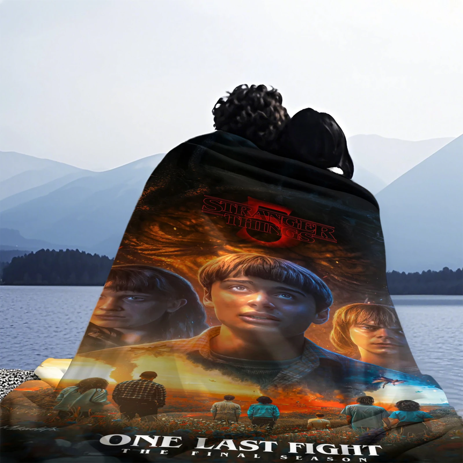 1 قطعة الخيال العلمي الرعب S-غريب T-Things الفانيلا بطانية لمكتب المنزل التخييم قيلولة الترفيه البطانيات فيلم المشجعين هدية #6