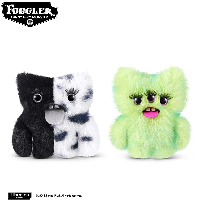 Porte-clés en peluche Fuggler Baby Baddies, jouets originaux Fugglers, monstres amusants et moches, poupées en peluche, pendentifs