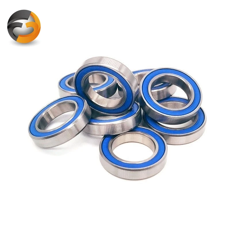 10PCS 6802RS Ball Bearings ABEC-7 15x24x5mm Hobby Electric RC Car Truck 6802RS 2RS Bearing 6802-2RS Blue Sealed