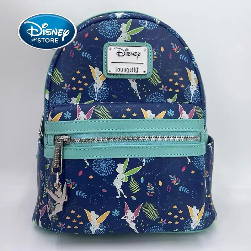 

Disney Tinker Bell Backpack Luminous Printed Women's Backpack Cute Cartoon Backpack