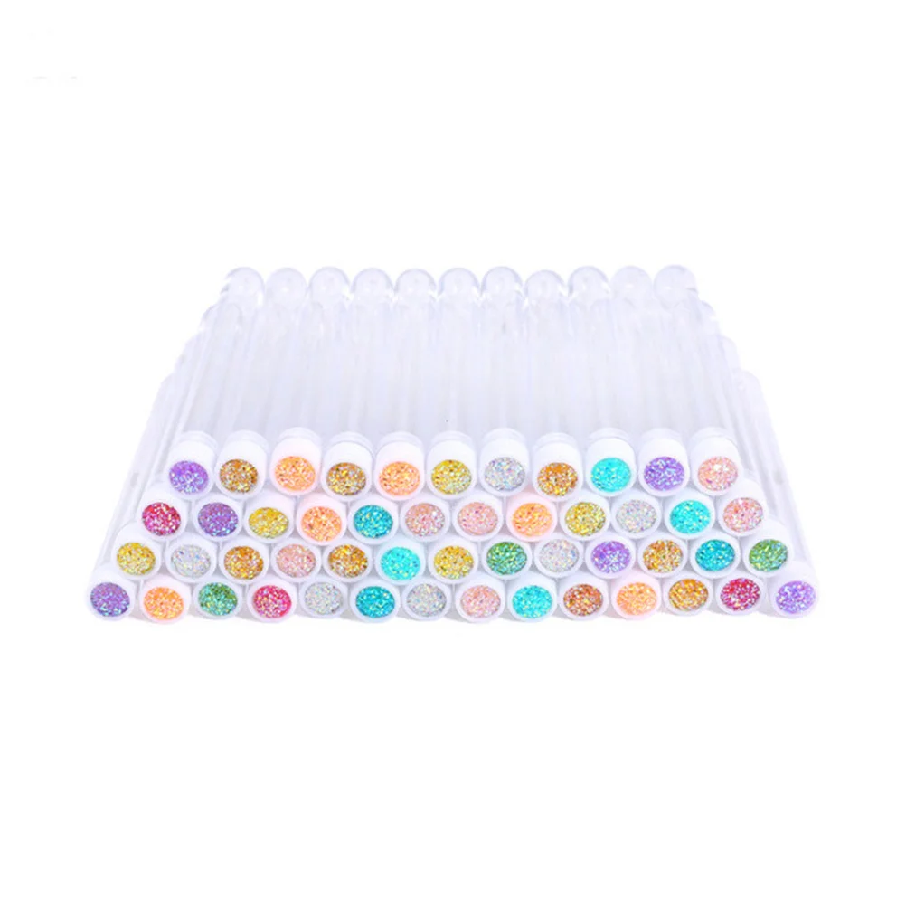 

10pcs Makeup Brush Holder Rhinestone Decorative Organizer For Women Colorful Eyelash Tools Small Lash Curler Case