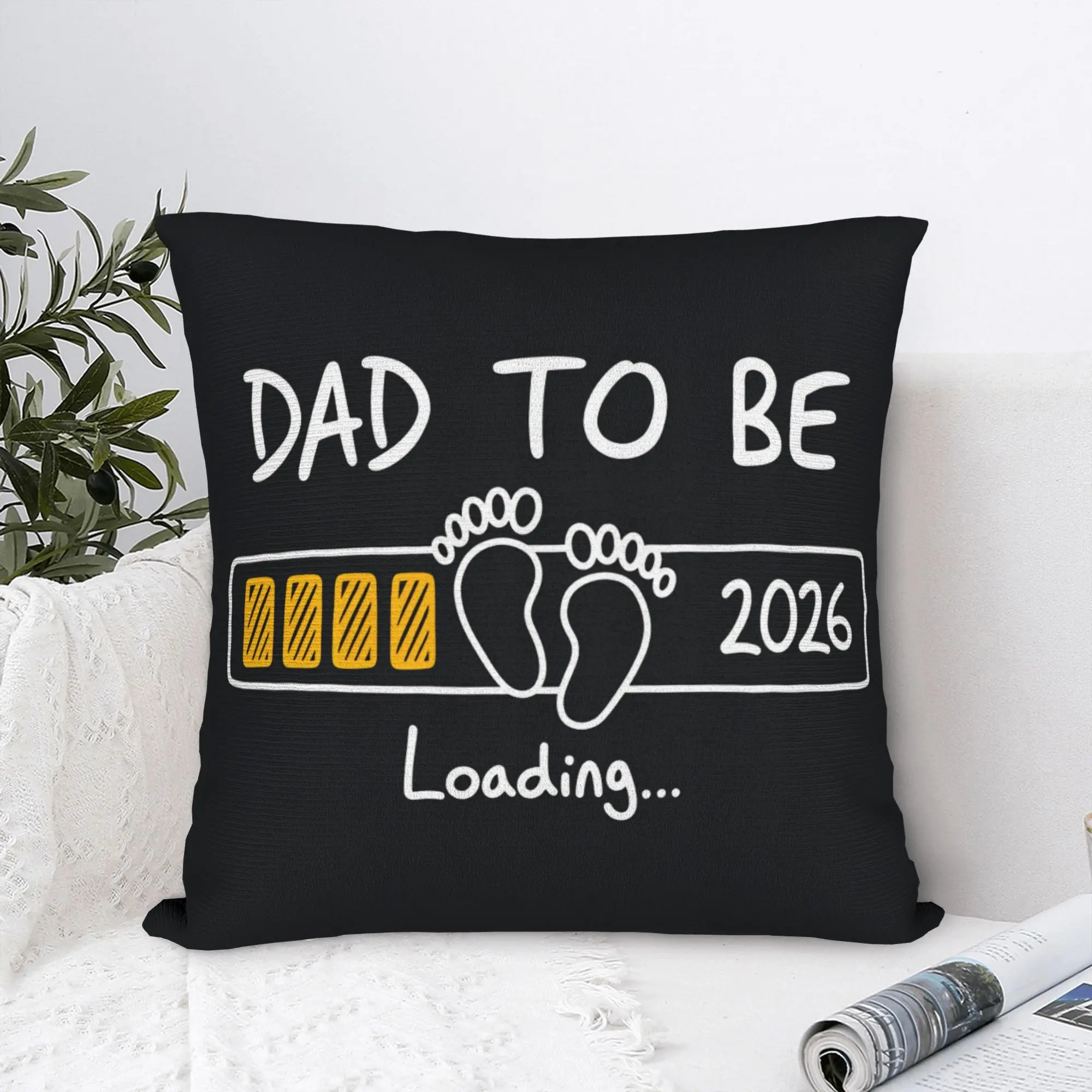 Pillow Case Father Day Dad Est 2026 Papa Comfy  Pillow Cover For Living Room Chair Morden Pillowcases