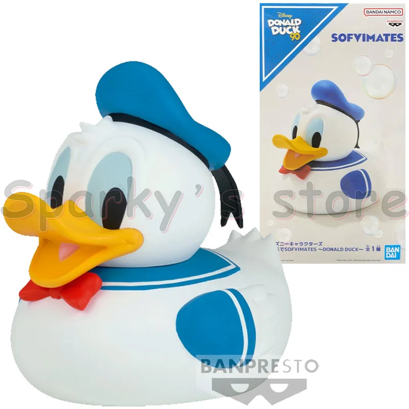 Bandai Original Disney Characters BATH SOFVIMATES Anime Figure Donald Duck DAISY DUCK Action Figure Toys For Kids Gifts Model